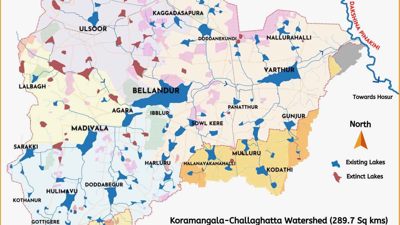 Hydrology Map of Koramangala-Challaghatta Watershed